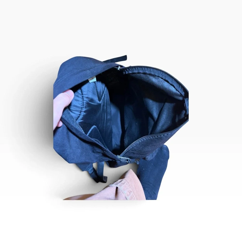 Eastpak Padded Pak'r Backpack Navy Blue Canvas Leather Bottom School Bag